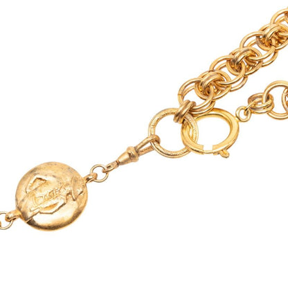 Chanel demo Vintage Pendant Necklace Gold Plating