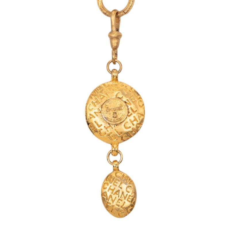 Chanel demo Vintage Pendant Necklace Gold Plating — view 3