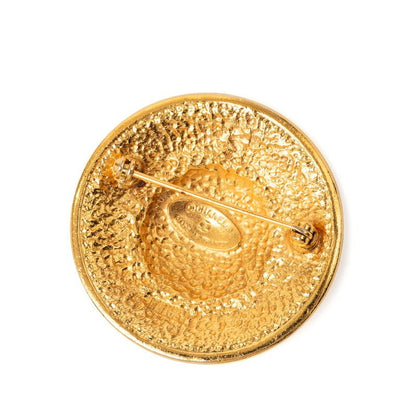 Chanel Logo Vintage Gold Plating 1 Brooch — view 2