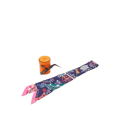 Hermes Etriers Remix Scarf Navy Silk — view 5