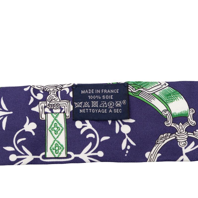 Hermes Etriers Remix Scarf Navy Silk — view 4
