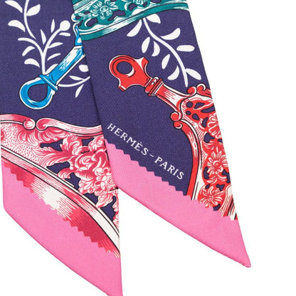 Hermes Etriers Remix Scarf Navy Silk — view 2