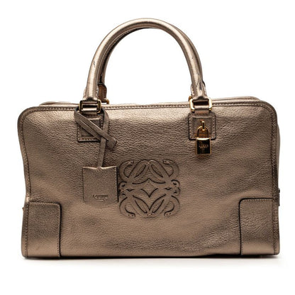 Loewe Anagram Amazona 36 Handbag Gold System Leather