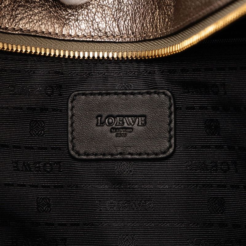 Loewe Anagram Amazona 36 Handbag Gold System Leather — view 5