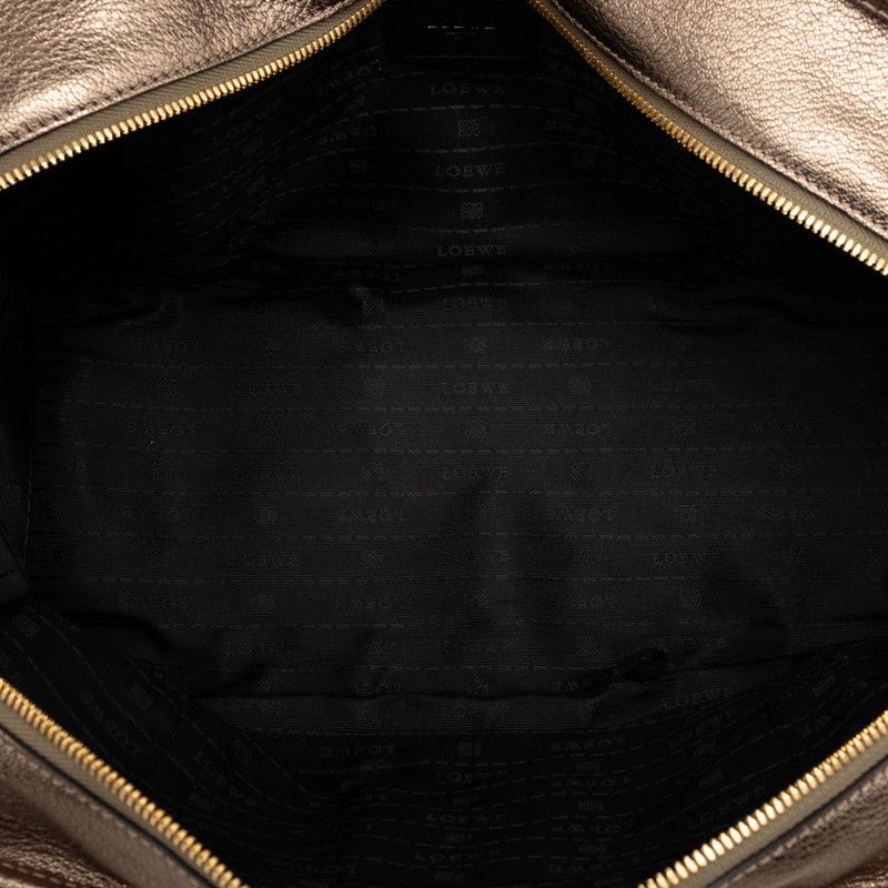 Loewe Anagram Amazona 36 Handbag Gold System Leather — view 4