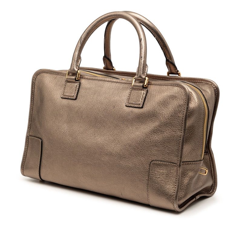 Loewe Anagram Amazona 36 Handbag Gold System Leather — view 2