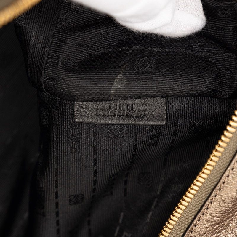 Loewe Anagram Amazona 36 Handbag Gold System Leather — view 6