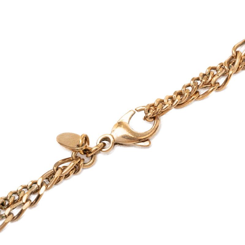 Chanel CC Logo Pendant Necklace Gold Plating — view 4