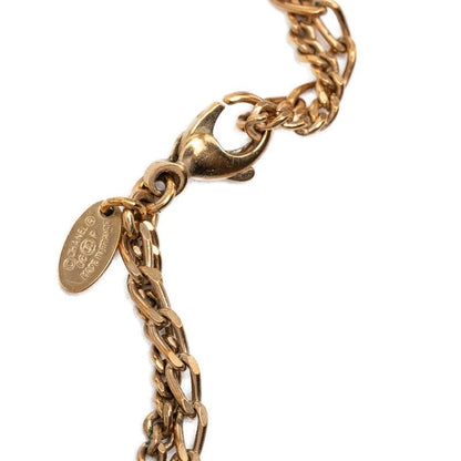 Chanel CC Logo Pendant Necklace Gold Plating — view 5