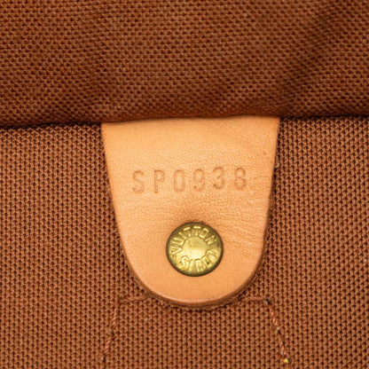 Louis Vuitton Monogram Speedy 40 Boston Bag Brown Leather — view 6