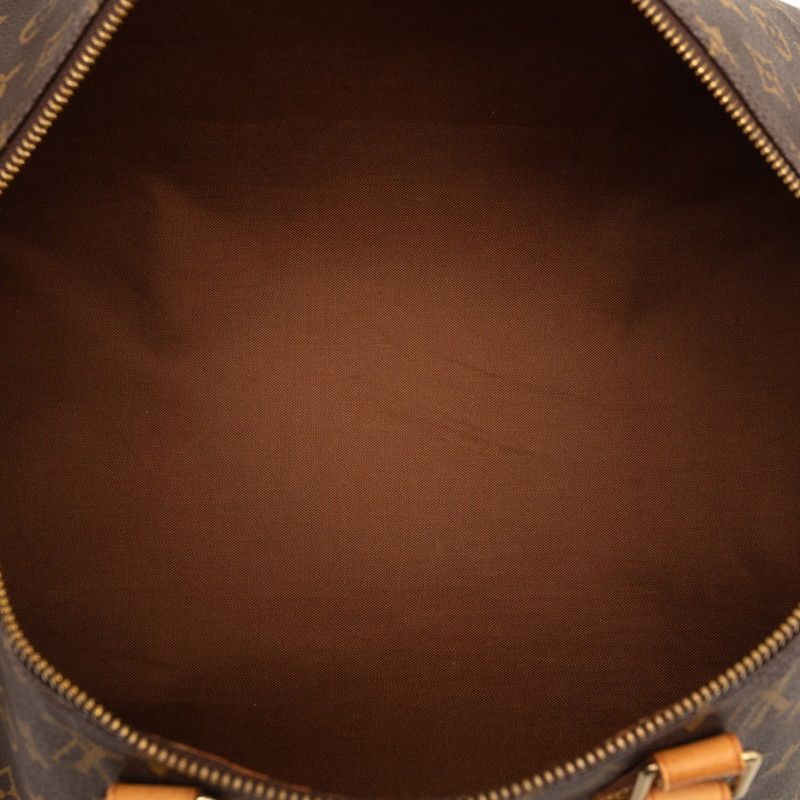 Louis Vuitton Monogram Speedy 40 Boston Bag Brown Leather — view 4