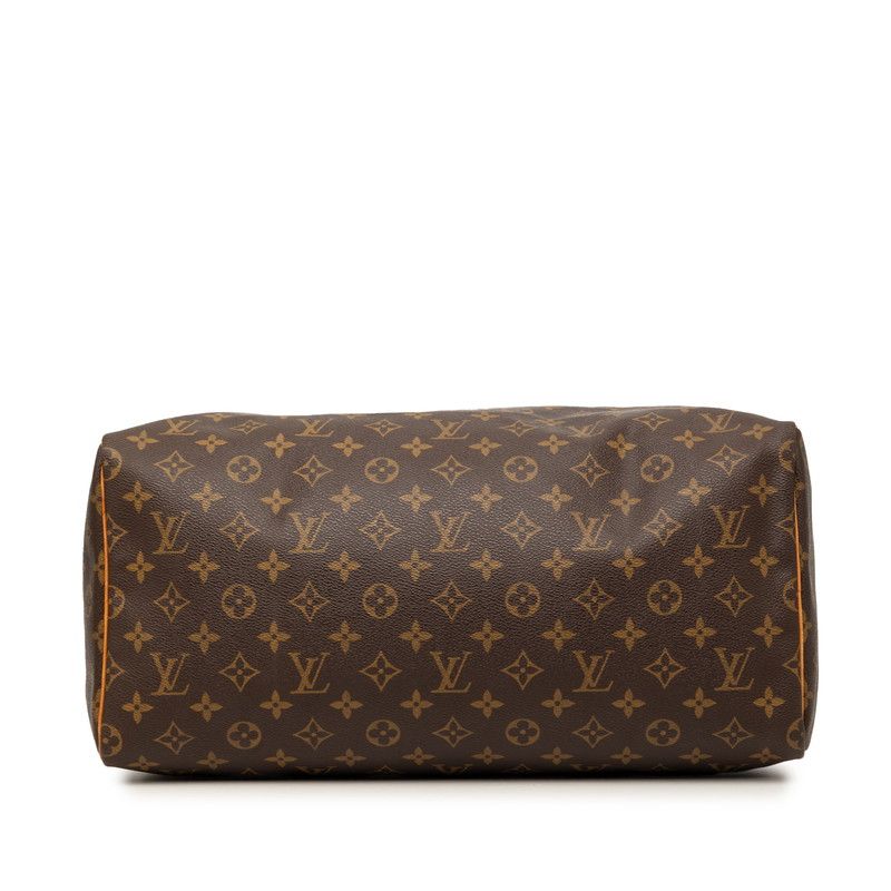 Louis Vuitton Monogram Speedy 40 Boston Bag Brown Leather — view 3
