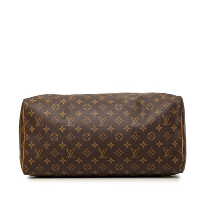 Louis Vuitton Monogram Speedy 40 Boston Bag Brown Leather — view 3