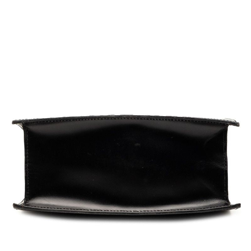 Cartier Tote Shoulder Bag Black Leather — view 3