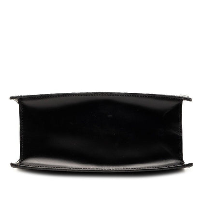 Cartier Tote Shoulder Bag Black Leather — view 3