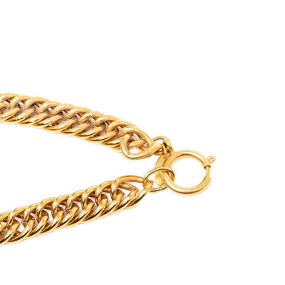 Chanel Quilted Vintage Necklace Gold Plating — view 5