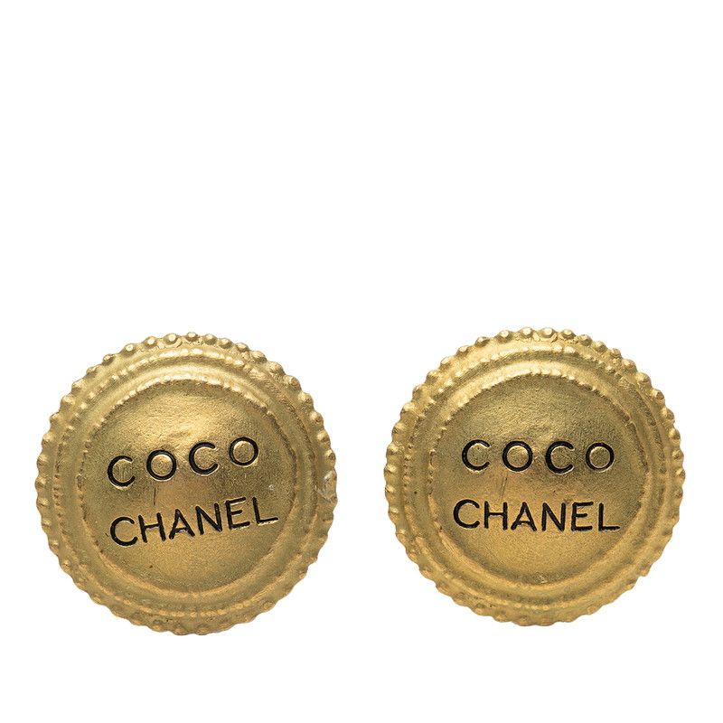 Chanel Earrings 94 Vintage Gold Plating