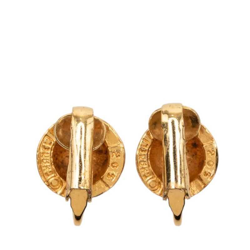 Chanel CC Logo Earrings Gold Plated — view 2