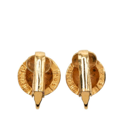 Chanel CC Logo Earrings Gold Plated — view 2