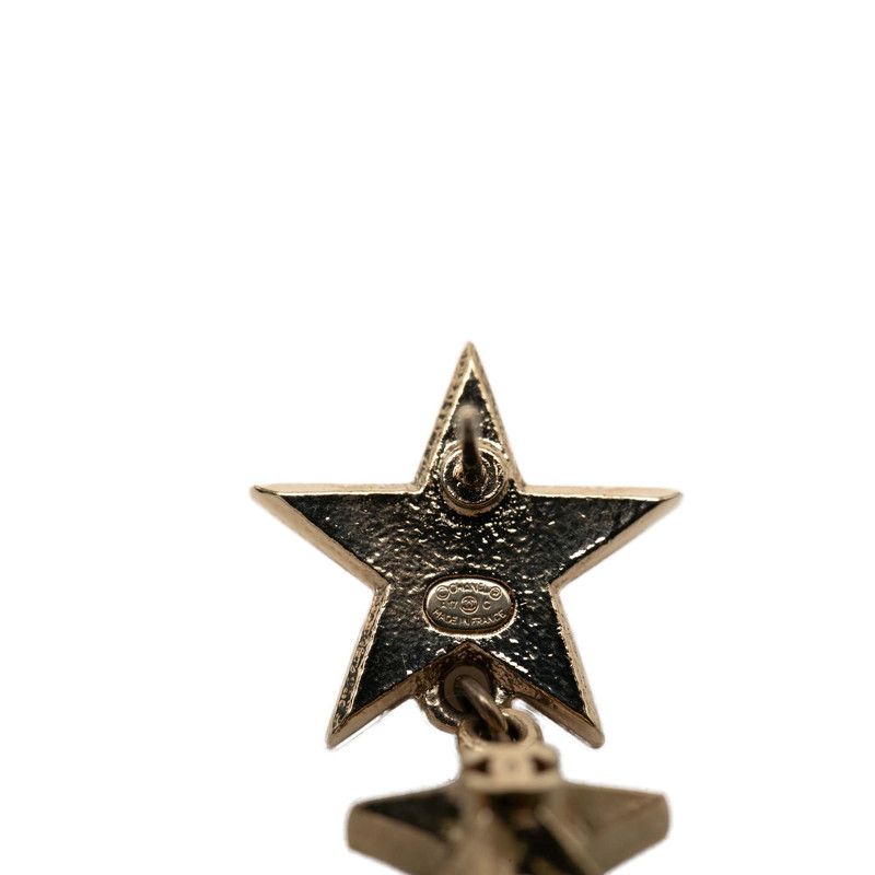 Chanel CC Logo lestar 3 Earrings Gold Plating — view 3