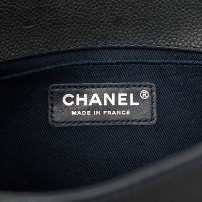 Chanel Crossbody Shoulder Bag Navy totree — view 5