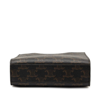 Celine Seri 2-Way Shoulder Bag Brown Black Leather — view 3
