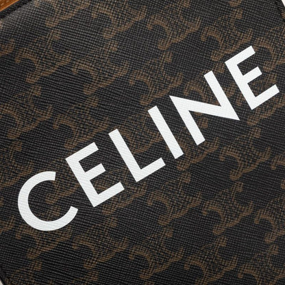Celine Seri 2-Way Shoulder Bag Brown Black Leather — view 6