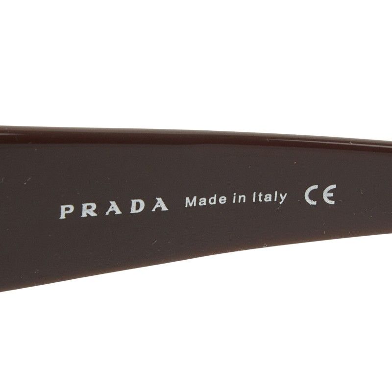 Prada Logo Brown Plastic 1 Eyewear — view 5