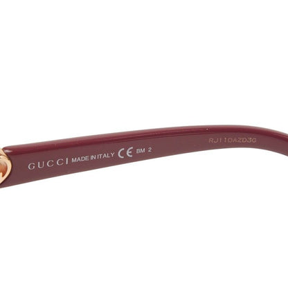Gucci Interlocking Heart Bordeaux Plastic Eyewear — view 5