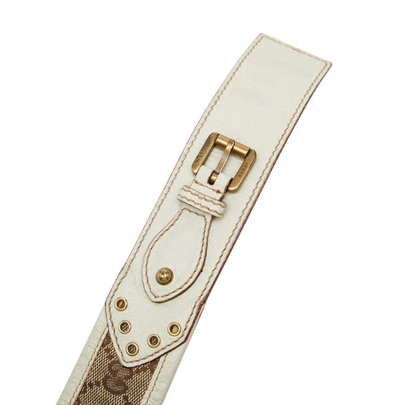 Gucci GG Canvas leto 32 Beige bo Belt — view 4