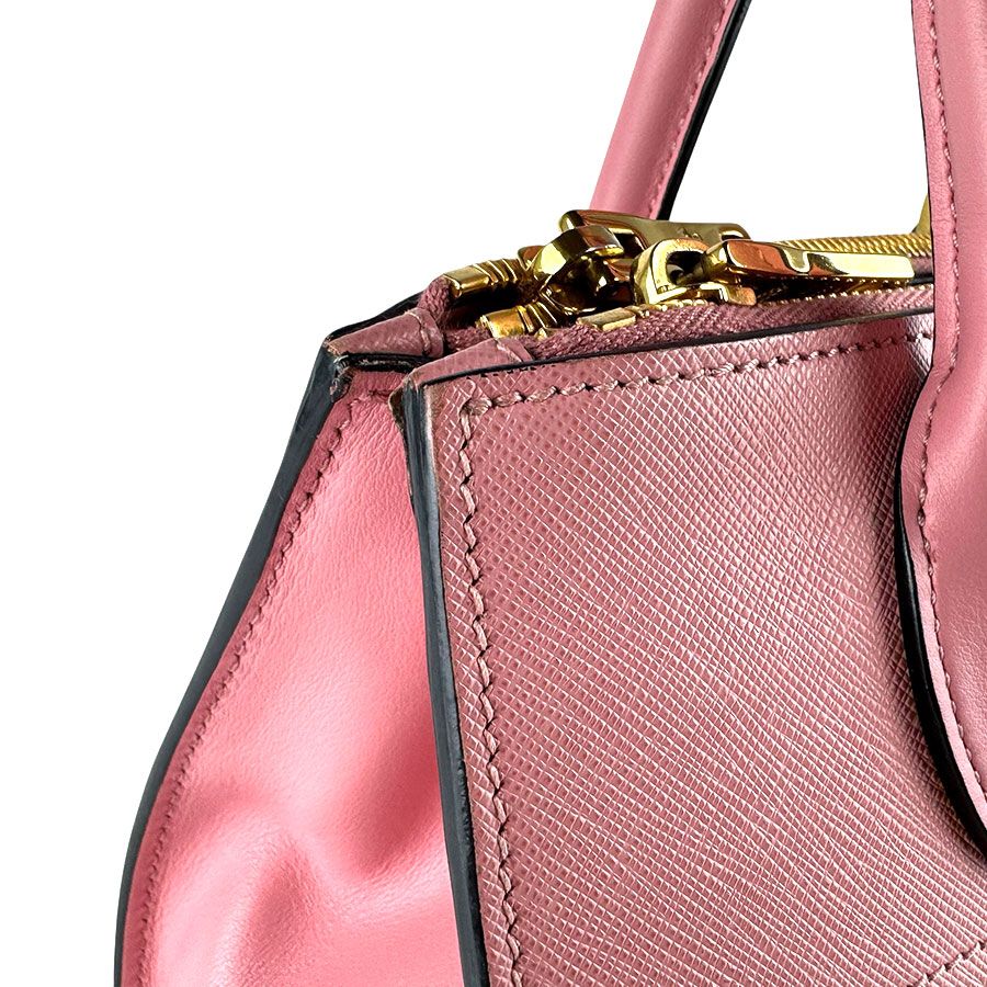 Prada Handbag Saffiano Leather Tote Pink — view 6