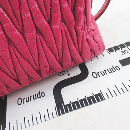 Miu Miu Mala 2-Way ShawleBag Pink Leather Handbag — view 7