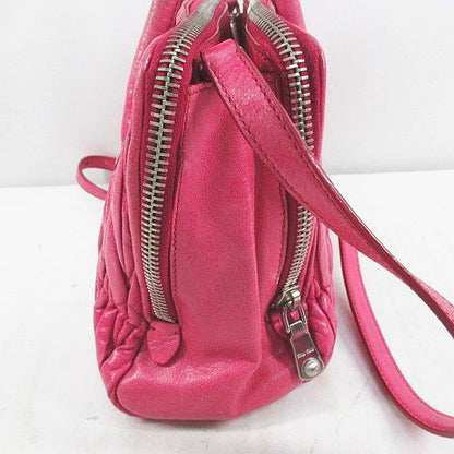 Miu Miu Mala 2-Way ShawleBag Pink Leather Handbag — view 3