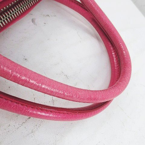 Miu Miu Mala 2-Way ShawleBag Pink Leather Handbag — view 8