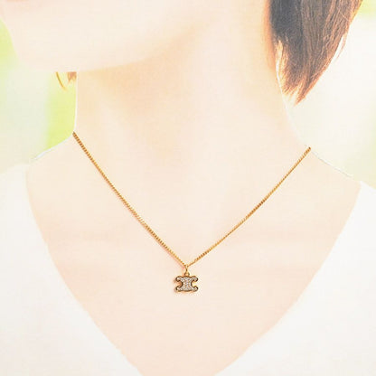 Celine Necklace Triomphe Rhinestone — view 5
