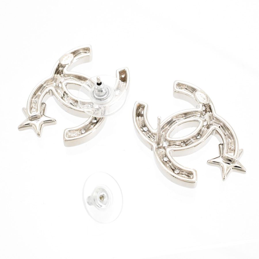 Chanel Earrings Silver — view 3