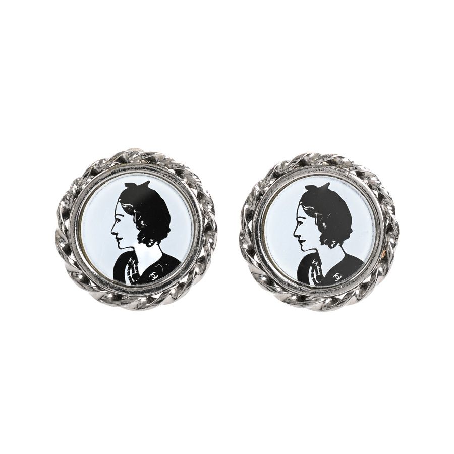 Chanel Earrings Mademoiselle Gray