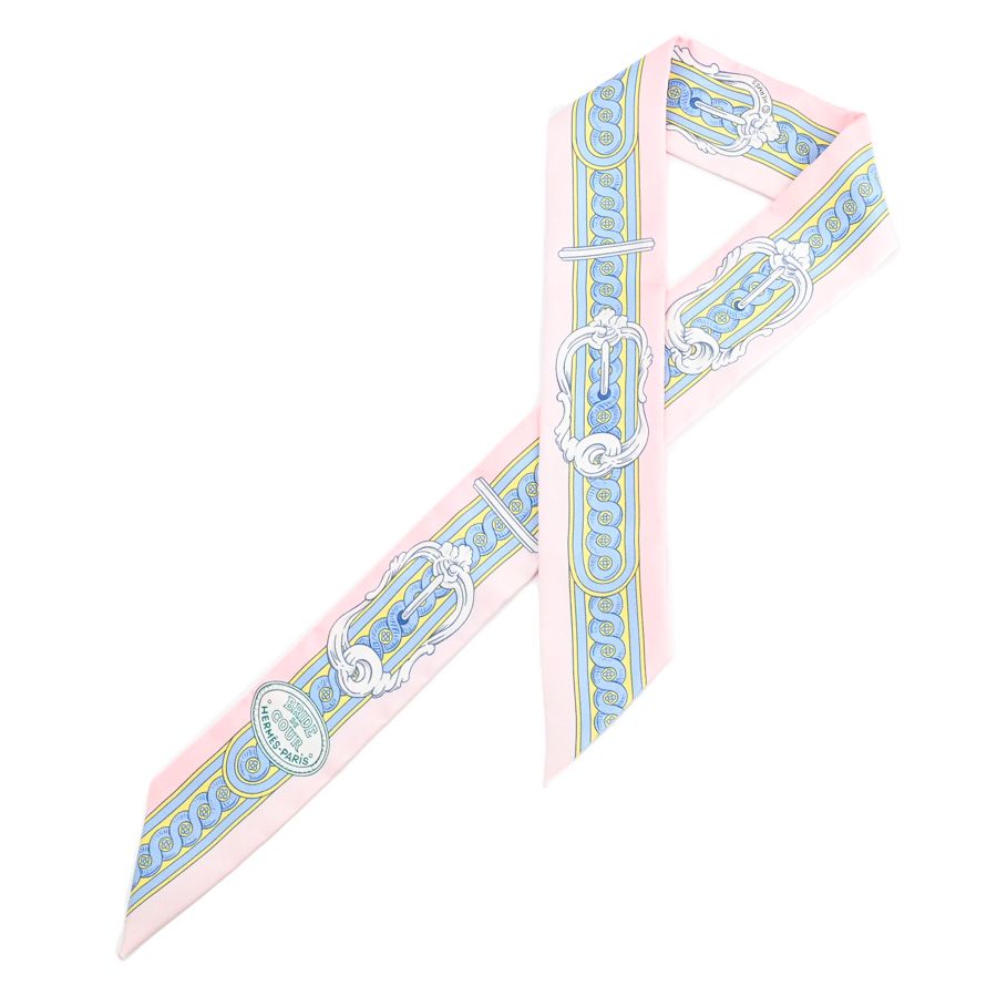 Hermes Scarf Twilly Scarves Pink