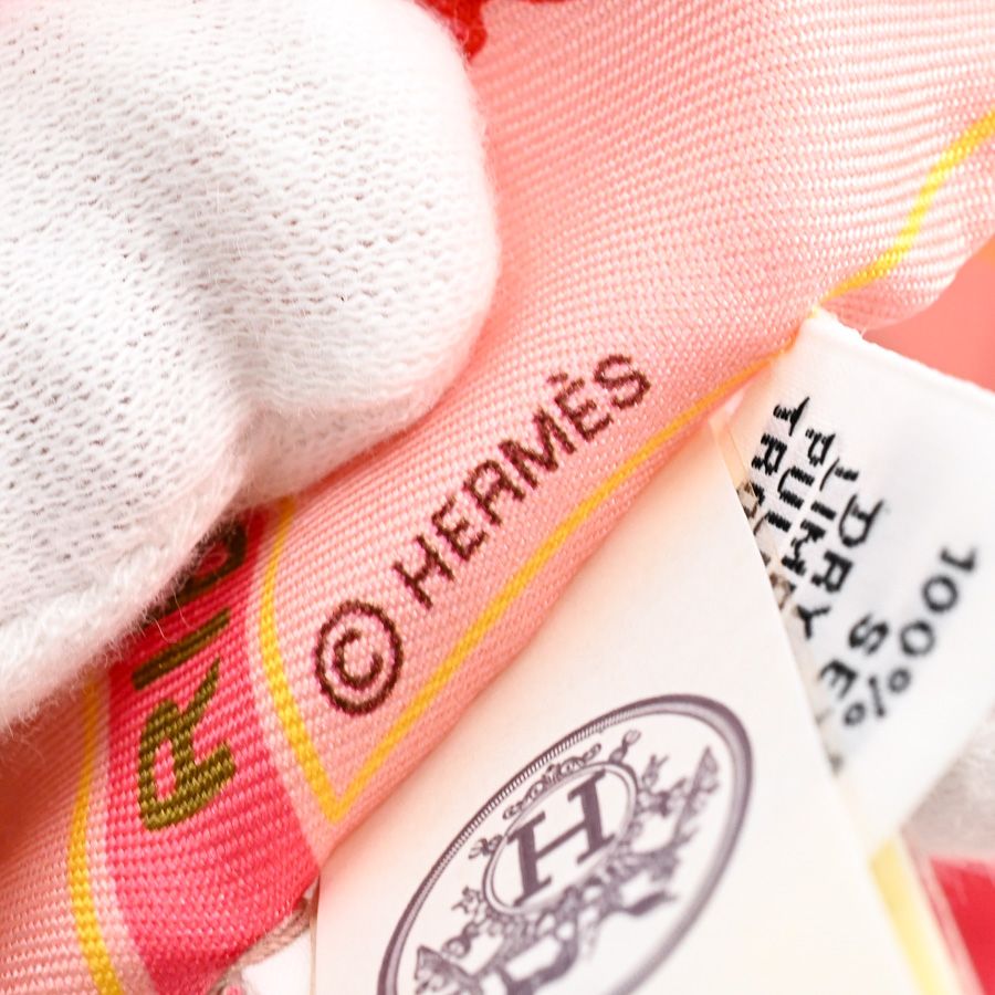Hermes Scarf Twilly Scarves Pink — view 5
