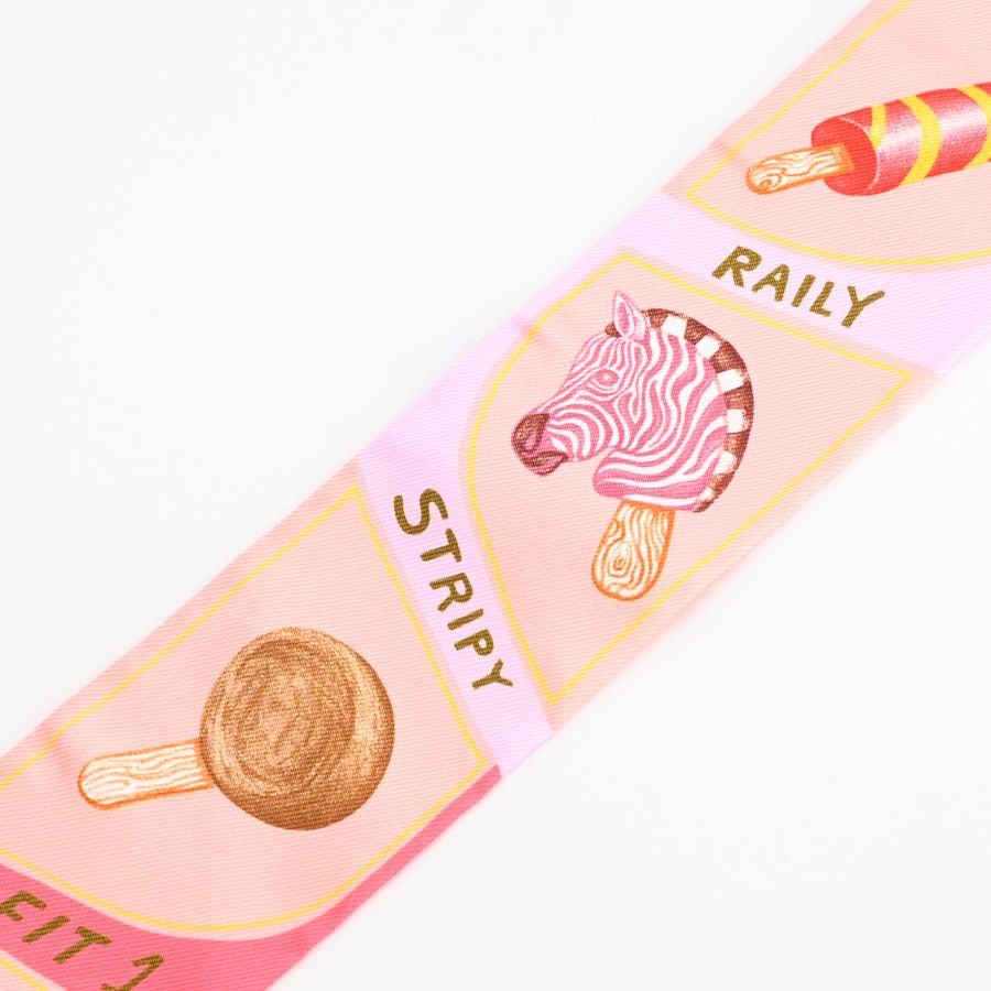 Hermes Scarf Twilly Scarves Pink — view 3