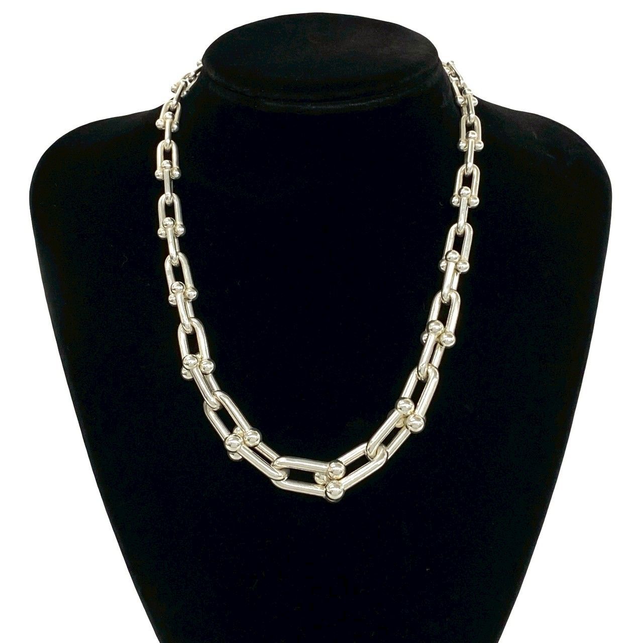 Tiffany & Co Graduated Link 925 Sterling Silver Necklace — view 2