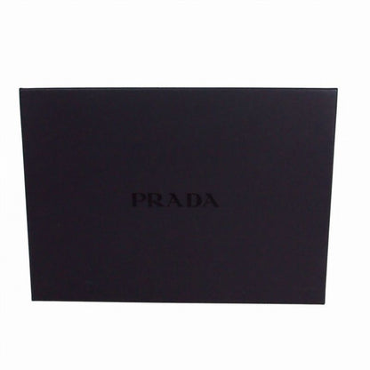 Prada Lambskin Low Cut Sneakers Shoes 6 White — view 6