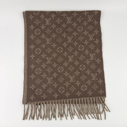 Louis Vuitton Echarpe Monogram Gradient Cashmere Brown Vintage — view 3