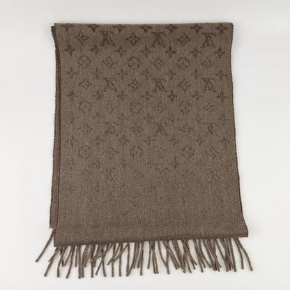 Louis Vuitton Echarpe Monogram Gradient Cashmere Brown Vintage — view 7