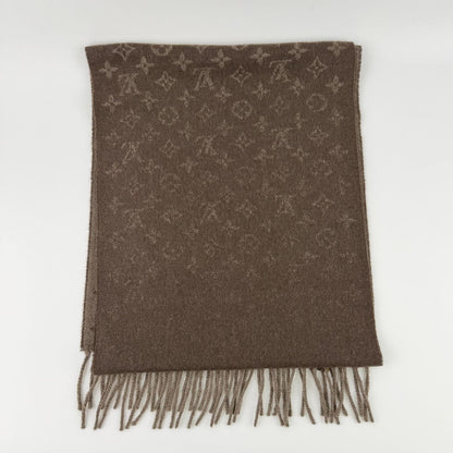 Louis Vuitton Echarpe Monogram Gradient Cashmere Brown Vintage — view 2