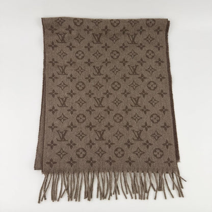 Louis Vuitton Echarpe Monogram Gradient Cashmere Brown Vintage — view 6
