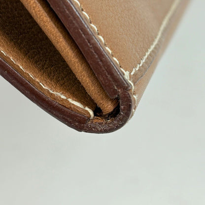 Hermes Clutch Leather Brown — view 3