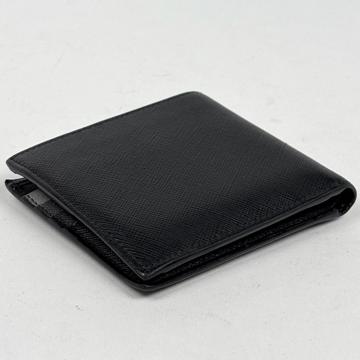 Prada Logo Wallet Coin Purse Leather — view 2