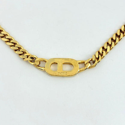 Dior o-le Logo Line Necklace CD Gold Plated — view 2