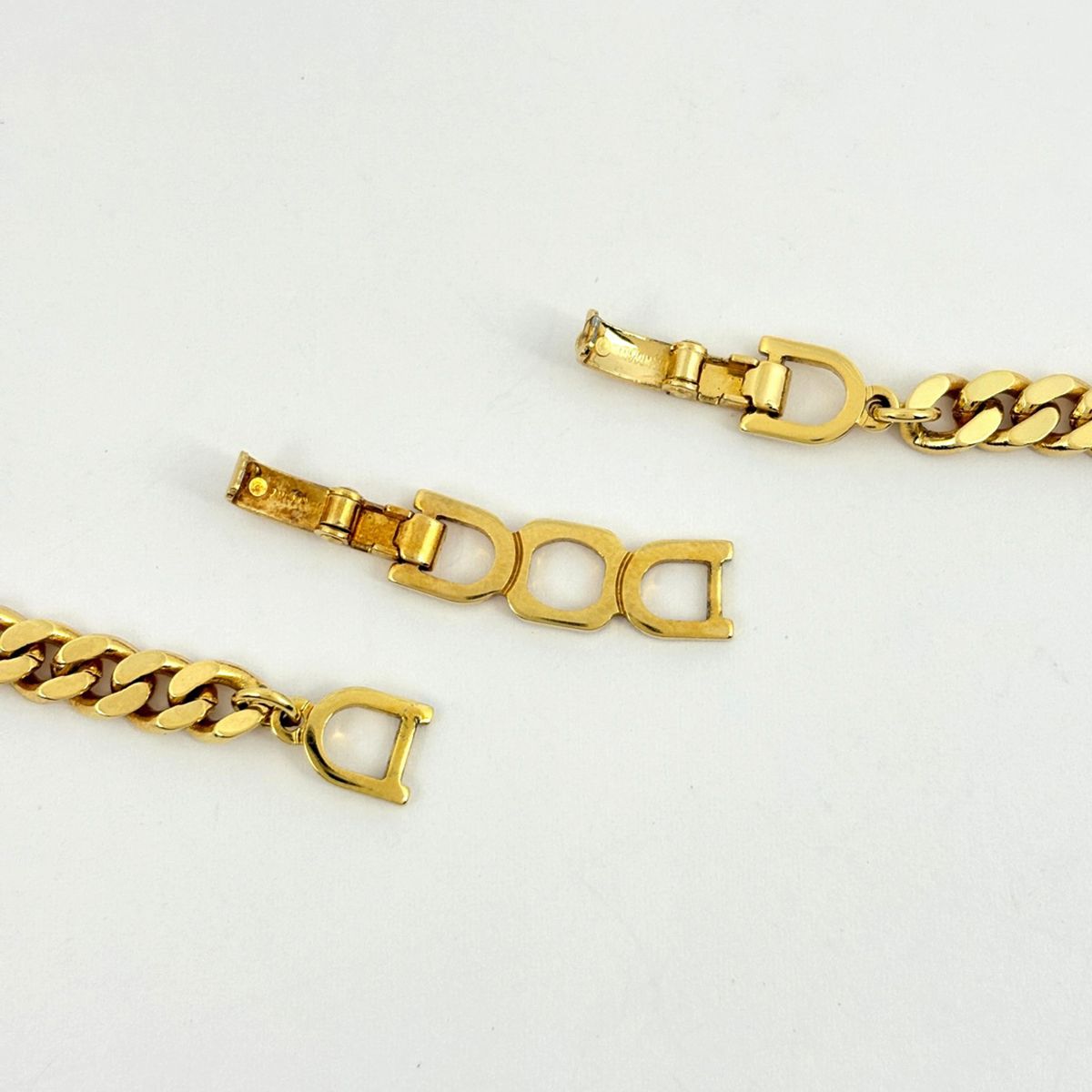 Dior o-le Logo Line Necklace CD Gold Plated — view 3